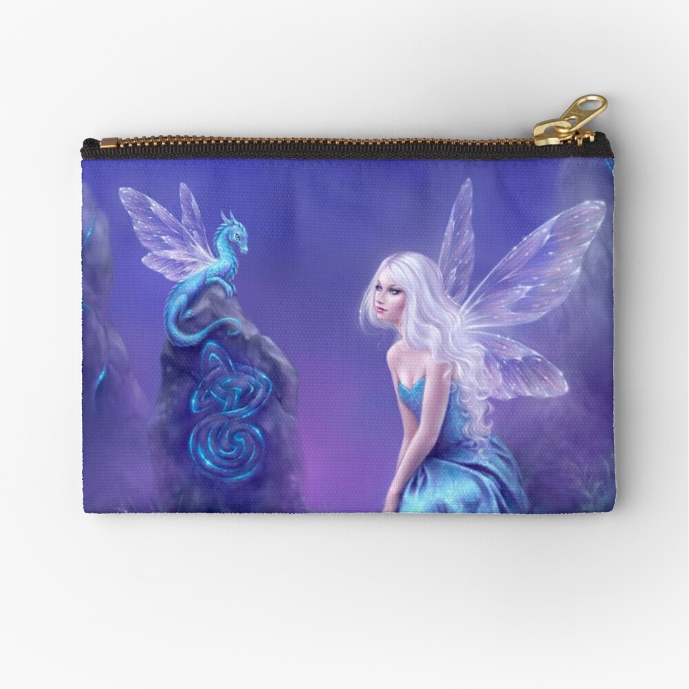 Luminescent Fairy & Dragon Art Zipper Pouch