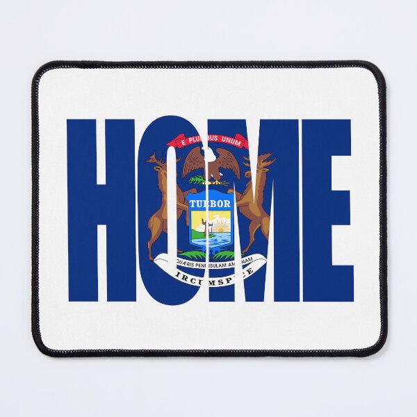 Item preview, Michigan Home - State Flag designed and sold by DonDota.
