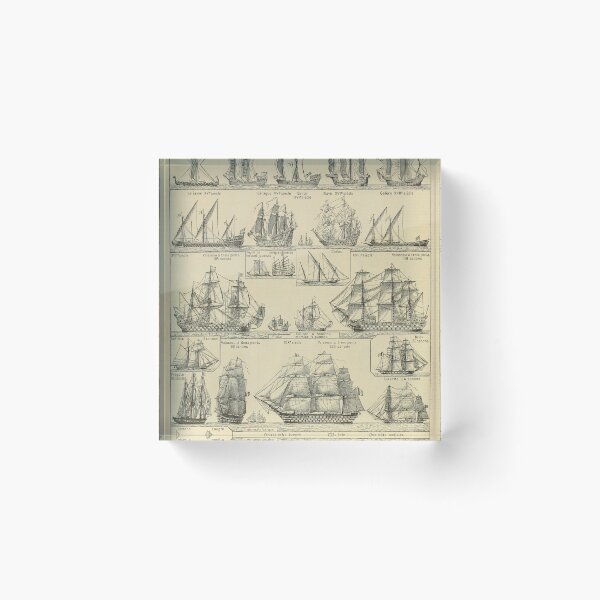 Item preview, french vintage sailing ships designed and sold by Harrison Dolan.