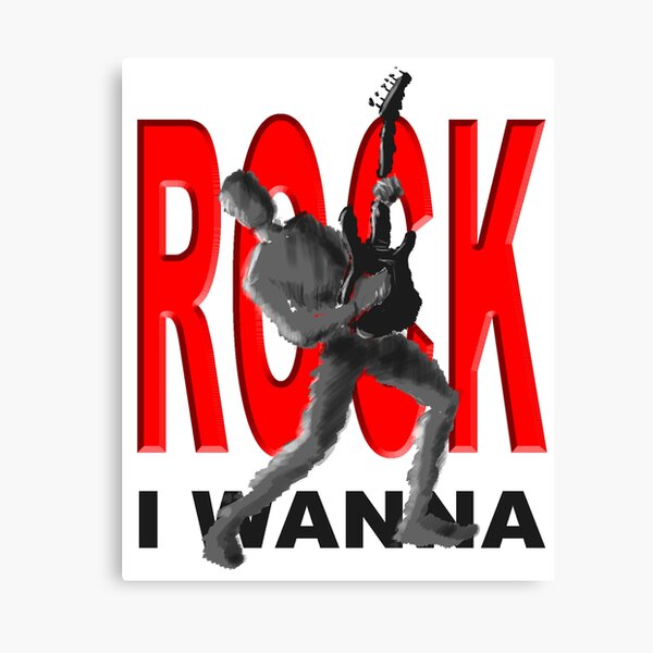 I wanna rock Canvas Print