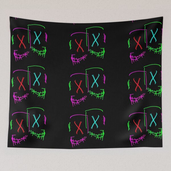 Item preview, mask with colored led lights on a black background designed and sold by geoluro1179.