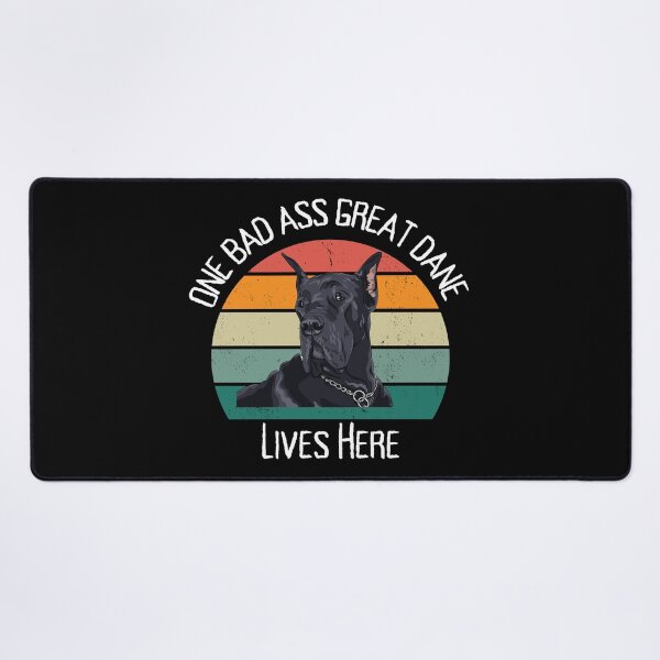 Item preview, MerchHaus - One Bad Ass Great Dane Lives Here Funny Pet Design designed and sold by MerchHaus.
