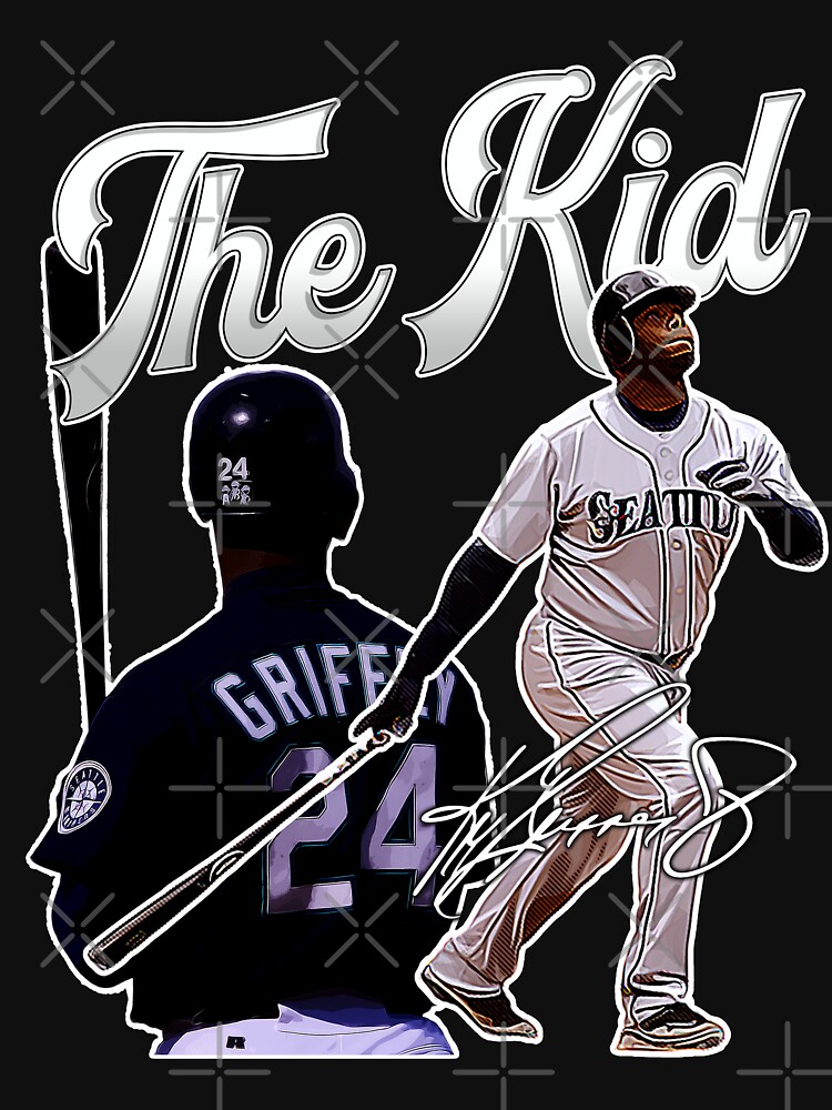 Ken Griffey Jr The Kid Seattle Baseball Legend Signature Vintage Retro 80s  90s Bootleg Rap Style Active T-Shirt for Sale by EllenMitchell