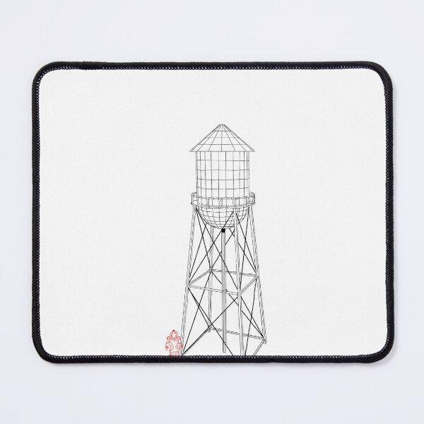 Item preview, Water tower and fire hydrant designed and sold by ArtBySandmage.