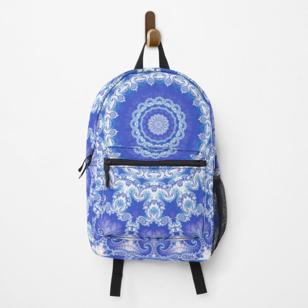 Item preview, Clarity Mandala in Blue and White designed and sold by Kelly Dietrich Mandala & Fractal Art.