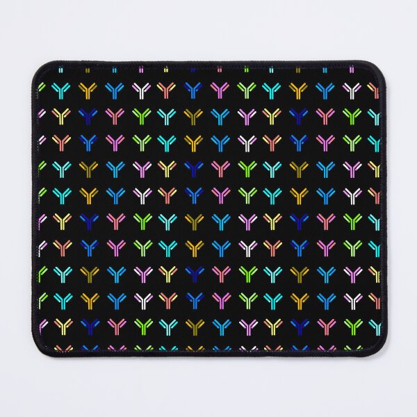 Item preview, Color Inverted Cartoon Antibodies - Black Background designed and sold by Artsy-Chemist.