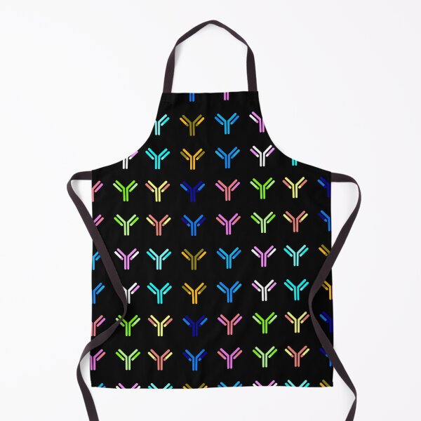 Item preview, Color Inverted Cartoon Antibodies - Black Background designed and sold by Artsy-Chemist.