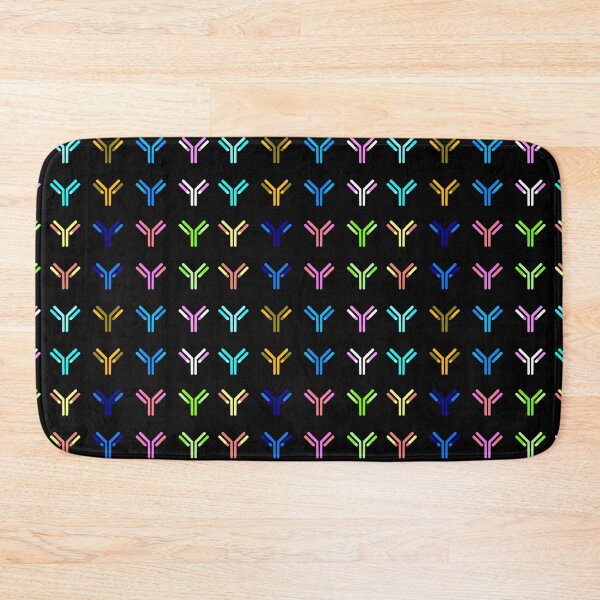 Item preview, Color Inverted Cartoon Antibodies - Black Background designed and sold by Artsy-Chemist.