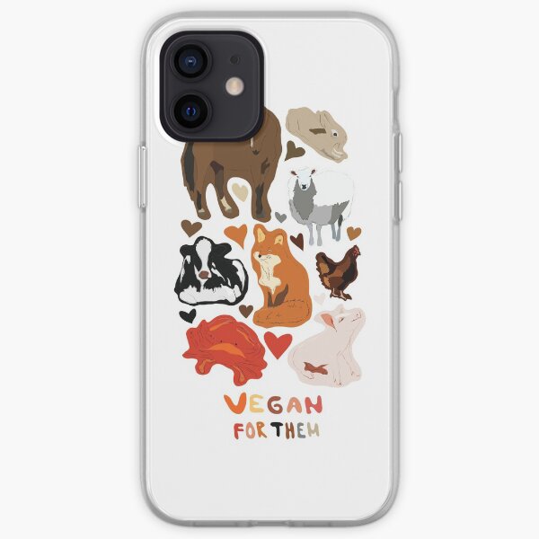Vegan for the animals iPhone Soft Case