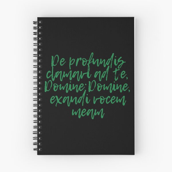 Item preview, Green De Profundis  (Latin: Out of the depths I have cried to Thee, O Lord: Lord, hear my voice.) designed and sold by TheCatholicLady.