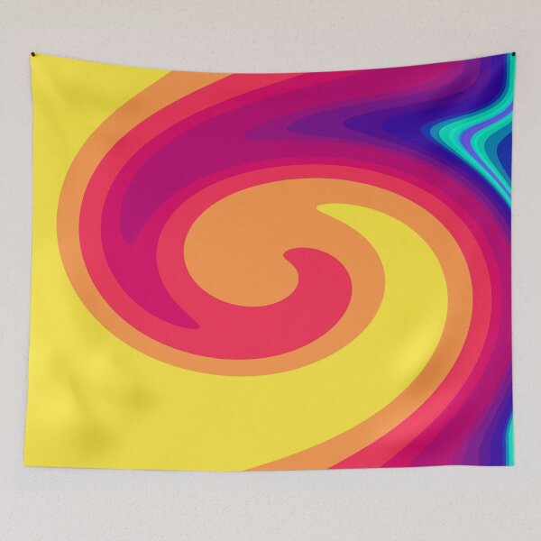 Item preview, Colour Wave on Yellow designed and sold by KeksWorkroom.