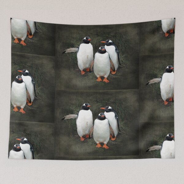 Item preview, Welcoming committee - gentoo penguins Macquarie Island designed and sold by Trish Hart.