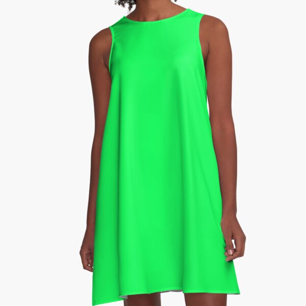 luminous green dress