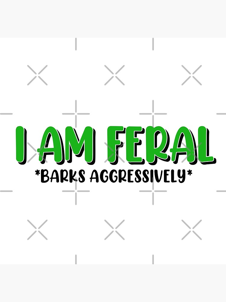 "I Am Feral Meme Reaction Pic Megapack Stickers VSCO Hydro " Poster for ...
