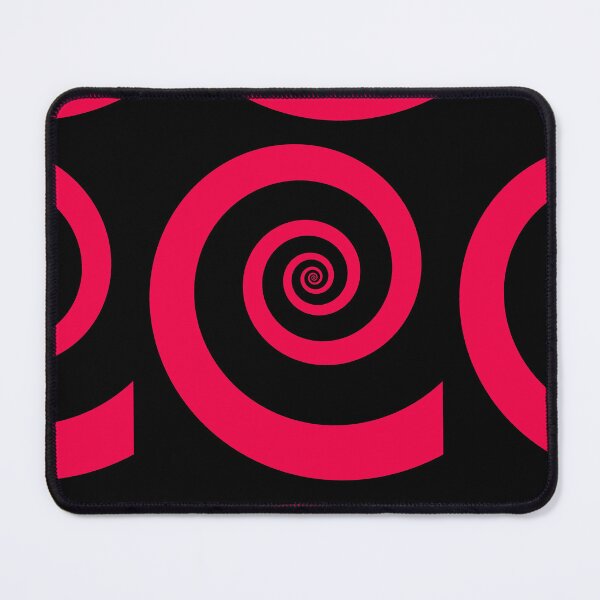 Item preview, Red Pink Spiral On Black designed and sold by KeksWorkroom.