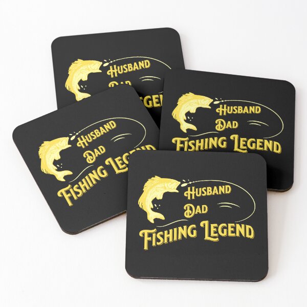Item preview, Husband Dad Fishing Legend Bright Yellow Retro Vintage Fishing Lover designed and sold by Coffee Partee.