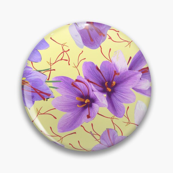 Item preview, Saffron Flower - Color variation: calamansi  designed and sold by Eejee-SK.