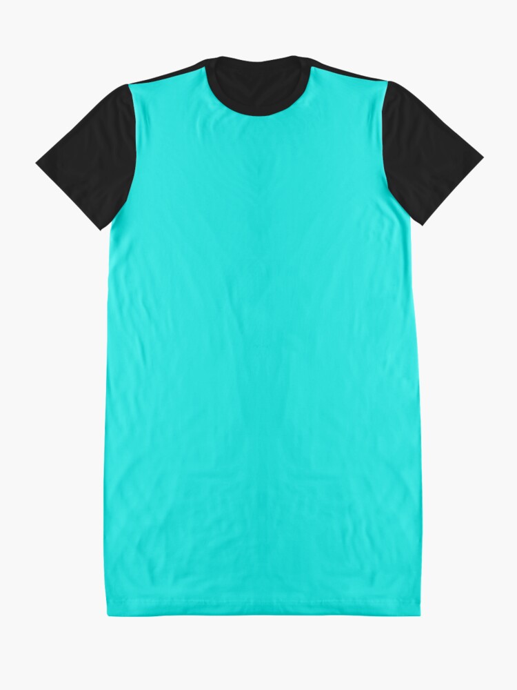 bright cyan shirt