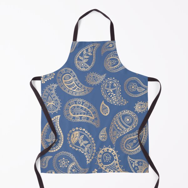 Item preview, Classic blue and gold paisley designed and sold by Home Cyn Home.