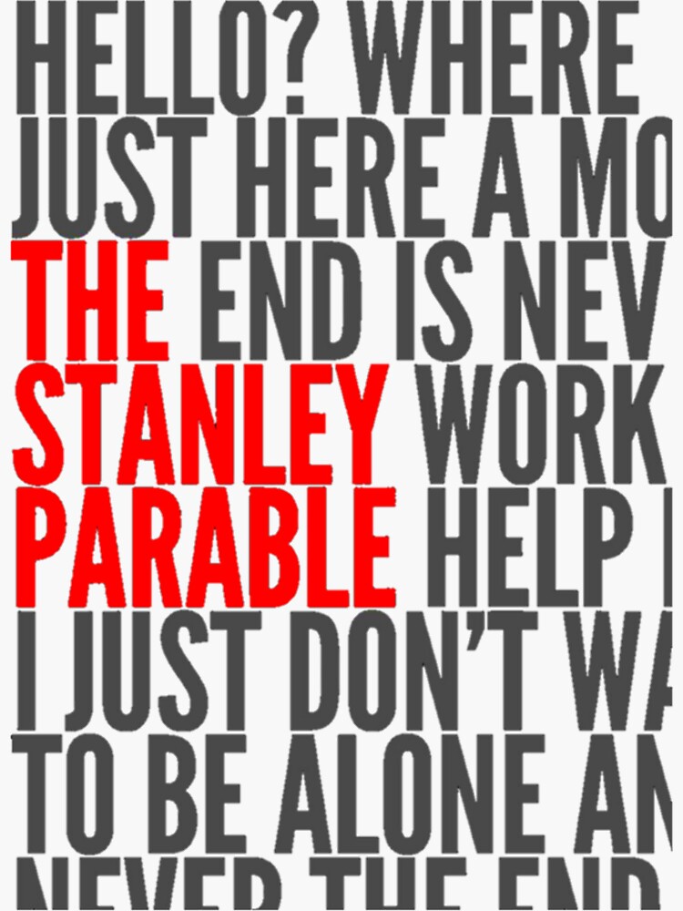 The Stanley Parable Vinyl Stickers 