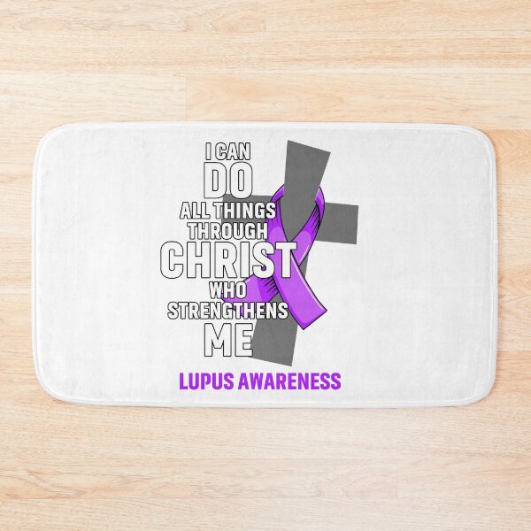 Item preview, I Can Do All Things Through Christ Who Strengthens Me Lupus Awareness designed and sold by Hatjar.