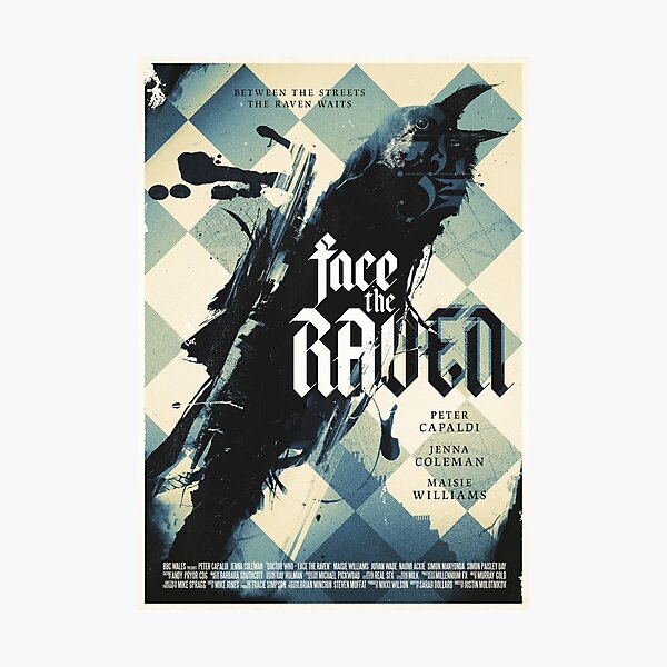 Face The Raven Photographic Print