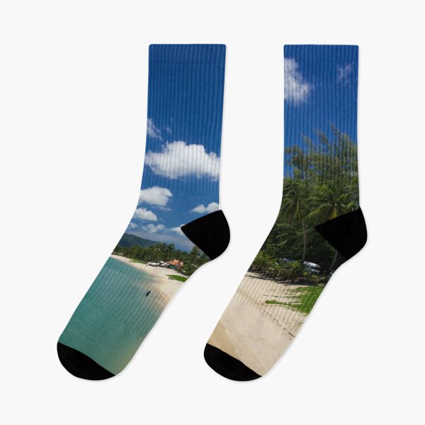 Item preview, Blue Ocean Wave Beautiful Sky Sandy Beach designed and sold by AboveTee's Design.