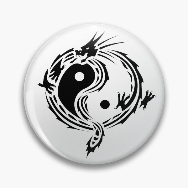 Item preview, Yin Yang Dragon Feng Shui Ying Yang Taoism Zen Buddhism designed and sold by Minnesnowta.