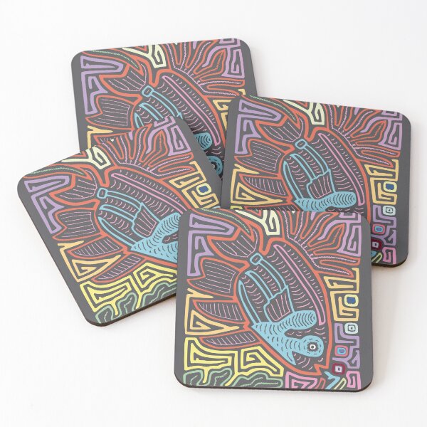 Item preview, illustration of a fish based on a kuna mola designed and sold by Melquidedec.