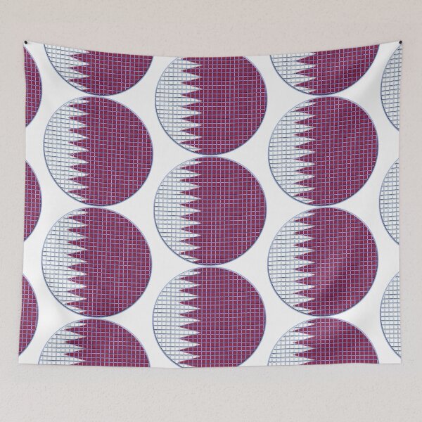 Item preview, Qatar Flag Rounded - Squares Pixel  designed and sold by MoonElite.