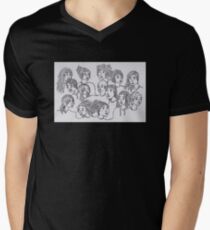 Women Men's V-Neck T-Shirt