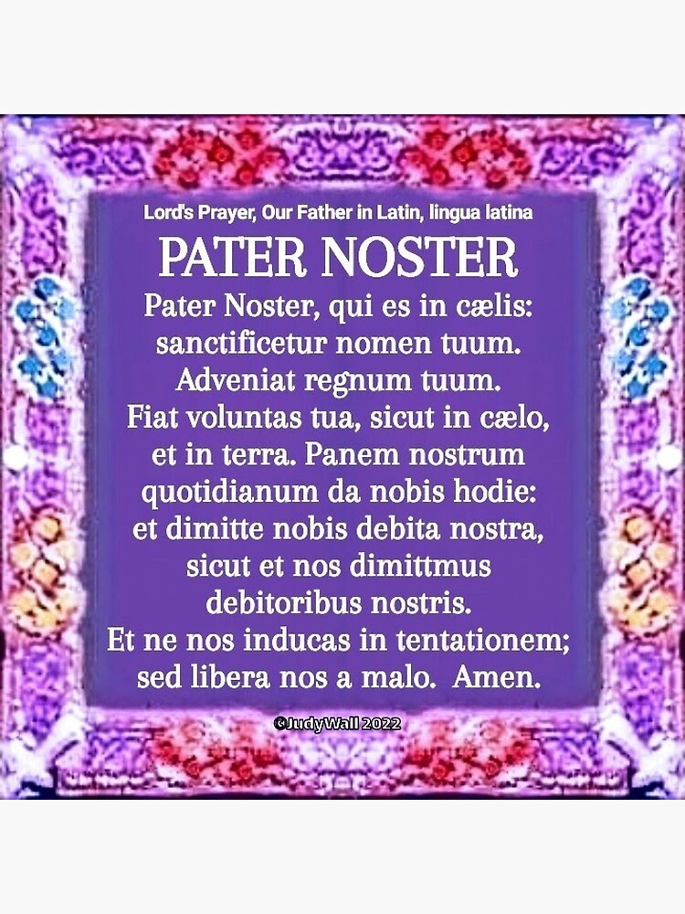 Latin Prayer Posters