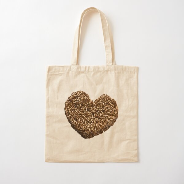 Gold Heart Chains Cotton Tote Bag