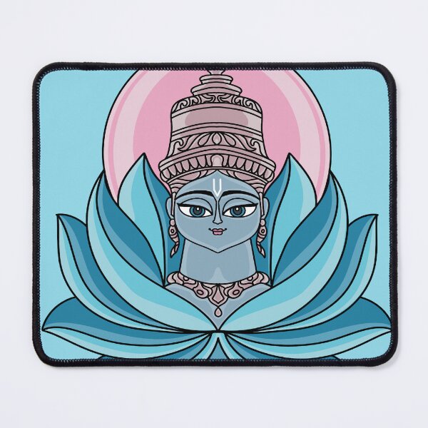 Item preview, Lord Vishnu with blue lotus designed and sold by Shailendra Singh.