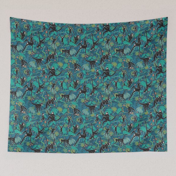 Item preview, Black Spider Monkeys in Tropical Jungle designed and sold by vinpauld.