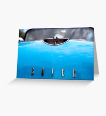 Blue Buick Greeting Card