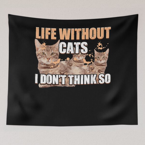 Item preview, Life without cats is possible but pointless cute sweet cat designed and sold by lucindakr1j9.