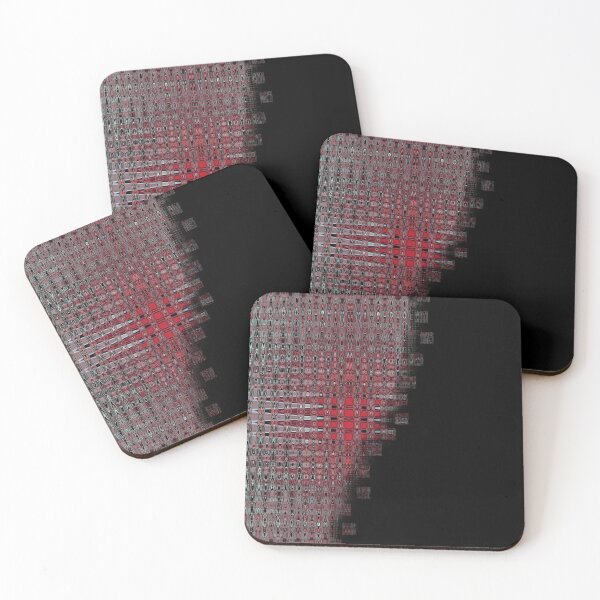 Item preview, Red and Black Mosaic Geo Break Away designed and sold by jocelynsart.