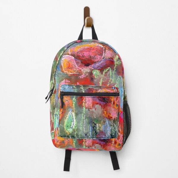 Item preview, Red poppy field in soft pastel designed and sold by AitmaneART.