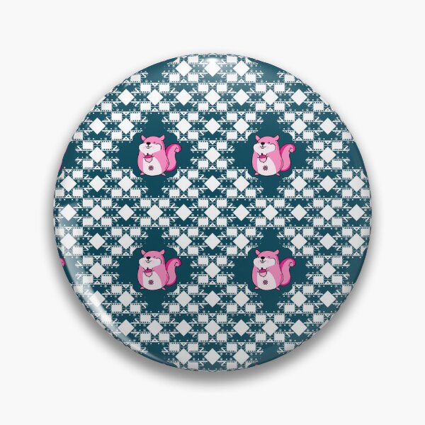 Item preview, The Happy Pink Squirrel in Seamless Pattern designed and sold by MyMemoriesArts.