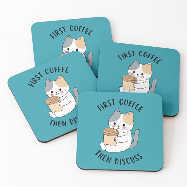 Artikelvorschau, Erst Kaffee, dann Diskussion, Katze braucht Kaffee 4 entworfen und verkauft von Cocodino ⭐⭐⭐⭐⭐.