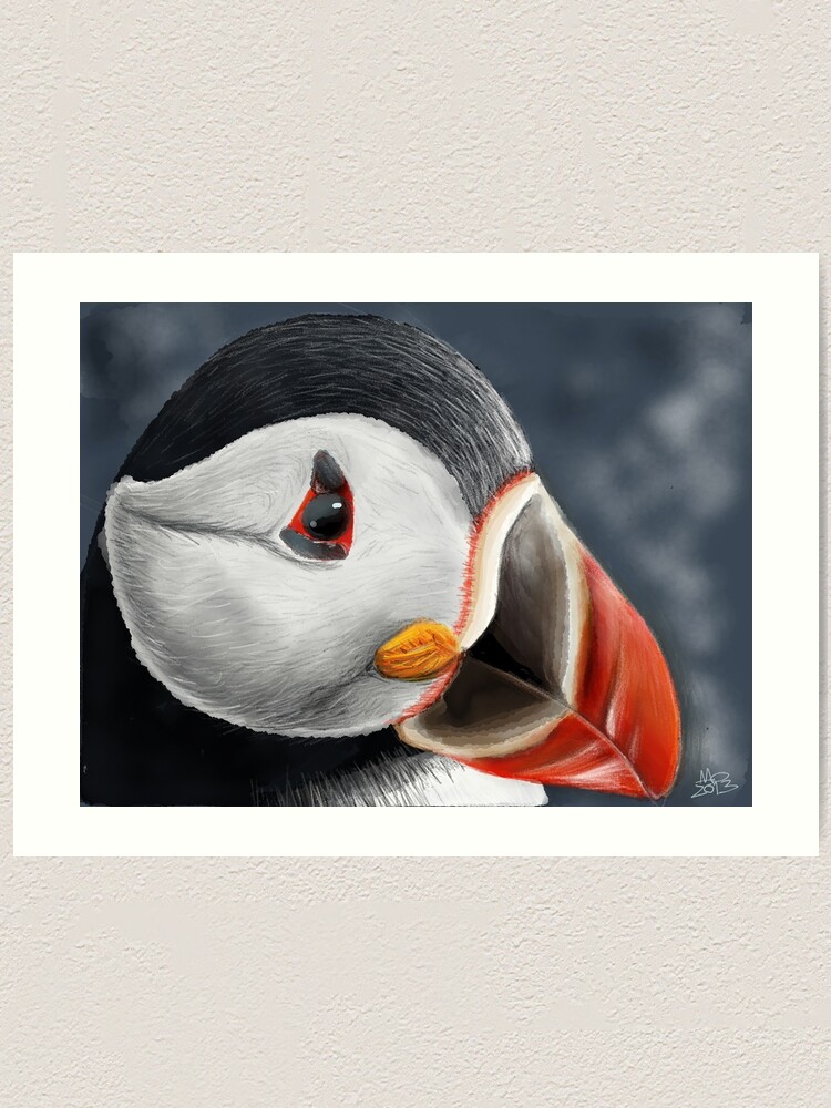 Alternate view of Puffin Art Print