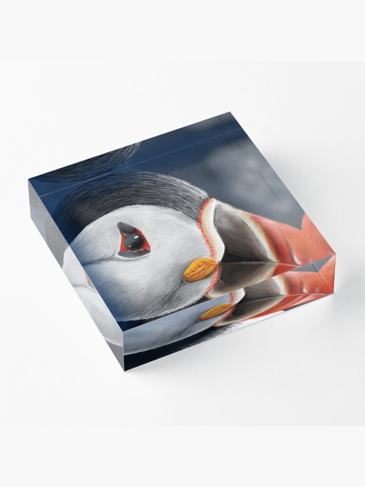 Alternate view of Puffin Acrylic Block