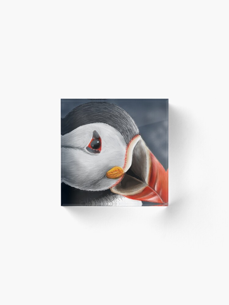 Alternate view of Puffin Acrylic Block