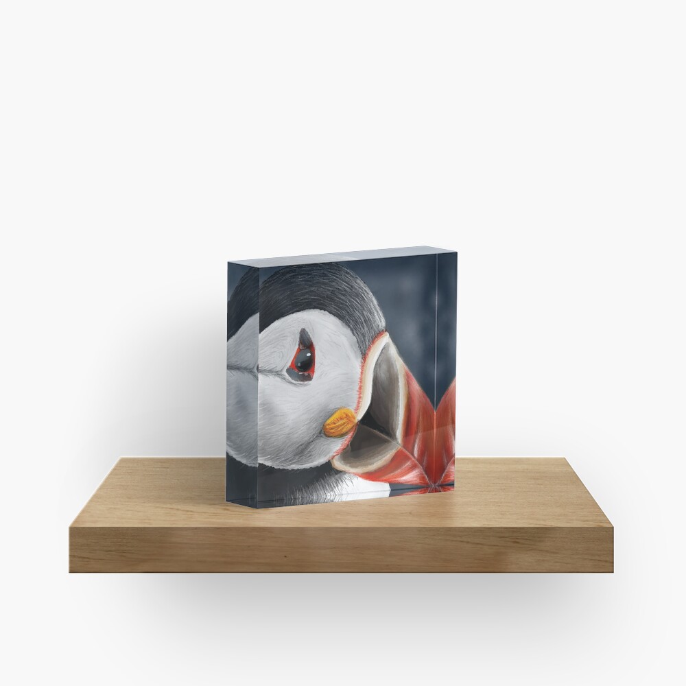 Puffin Acrylic Block