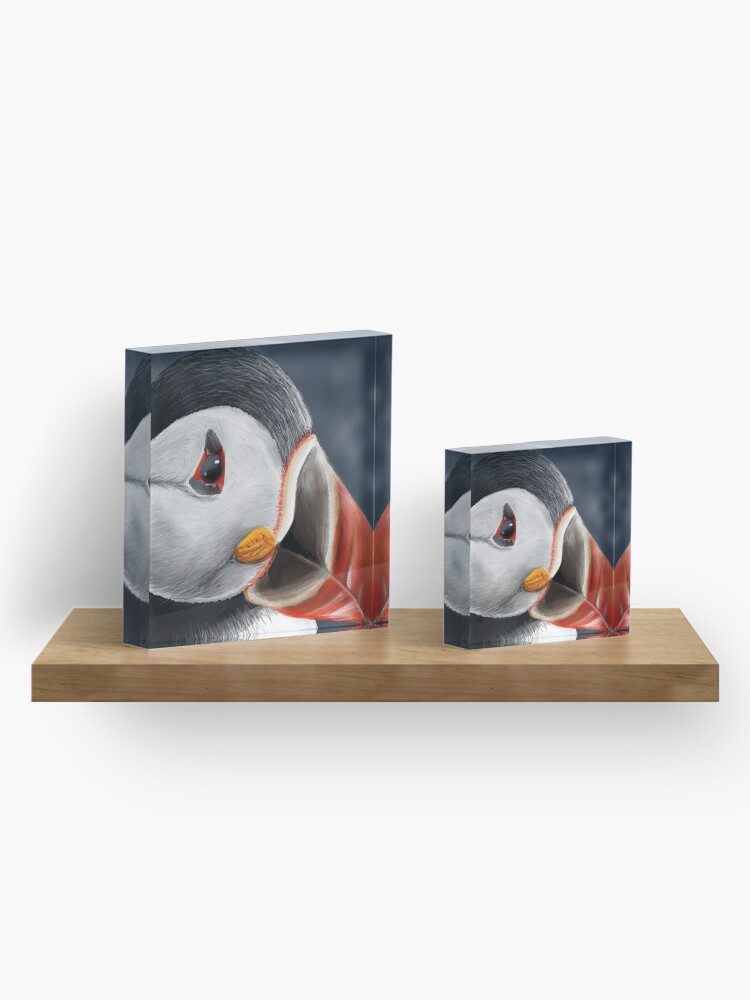 Alternate view of Puffin Acrylic Block