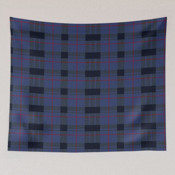 Item preview, 8-bit Pixel Blue and Black Tartan Plaid Pattern designed and sold by 9bit.