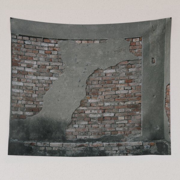 Item preview, An Abandoned Old Brick Wall in The Ruin - Gloomy Yet Perfectly Ruined Building - The Beauty of Wear And Tear designed and sold by sthNnth.