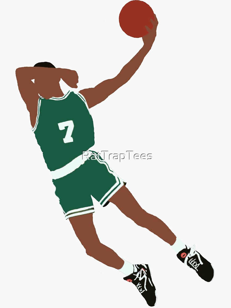 Julius Erving Dunk Sticker for Sale by RatTrapTees