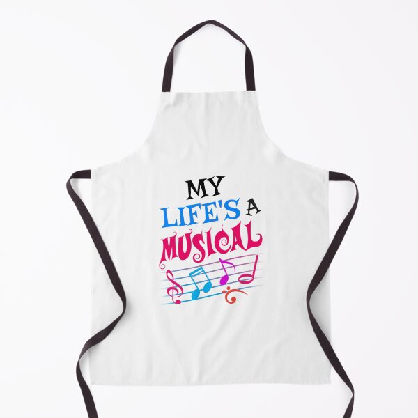 Item preview, 'My Life's A Musical' (White) designed and sold by The Button Gal.